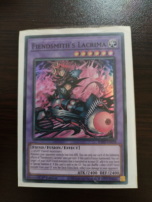 Fiendsmith's Lacrima Yu-Gi-Oh! card like new, super rare