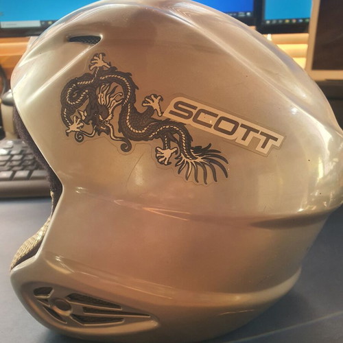 Children's ski helmet used for winter sports
