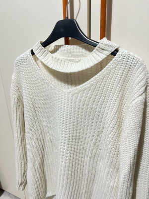 Long sweater used with neck design one size