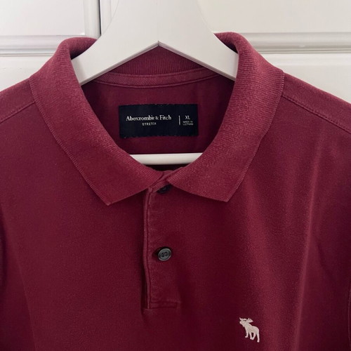 Abercrombie & Fitch men's polo used, size XL, red