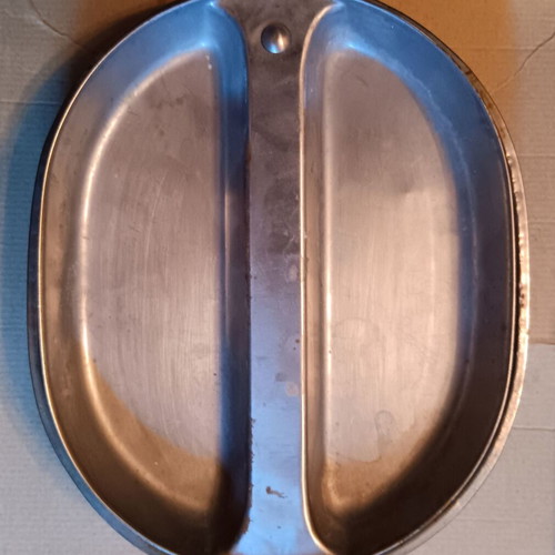 US Massillon AL & Co 1945 mess kit used, set of 2 pieces