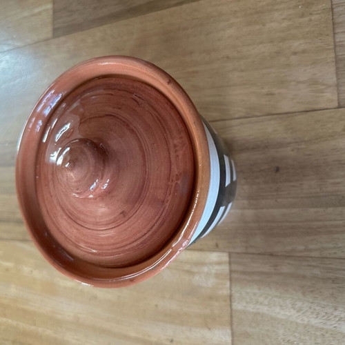 Apostolidis Ceramic Vase with Lid new, 15 cm