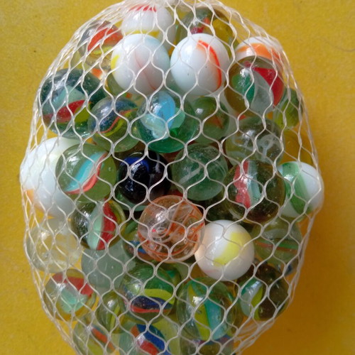 Marbles new, pack of approximately 220 pieces
