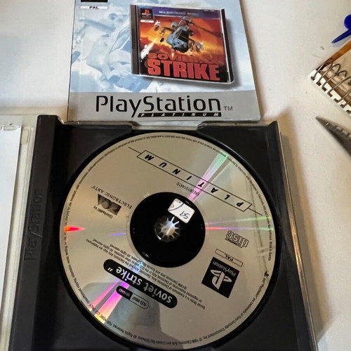 Soviet Strike PlayStation (PS1) used with discoloration on cover