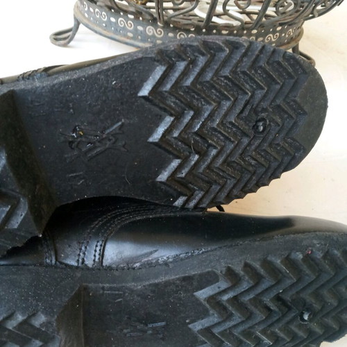 Military leather boots used size 41 black