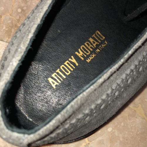 Antony Morato Shoes New No.41 Gray Anthracite Suede Matte Leather
