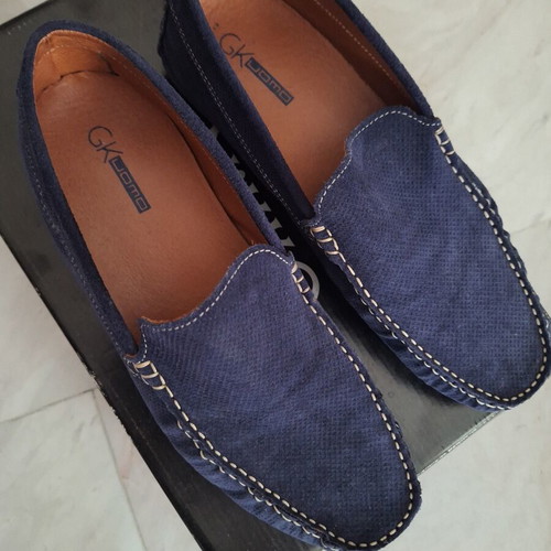 GK Uomo Blue Moccasins like new, size 42