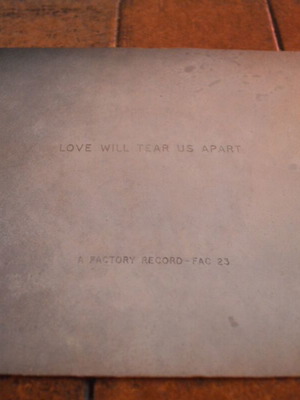 Joy Division Love Will Tear Us Apart 7'' Single Σαν καινούργιο, Πρώτη Έκδοση 1980