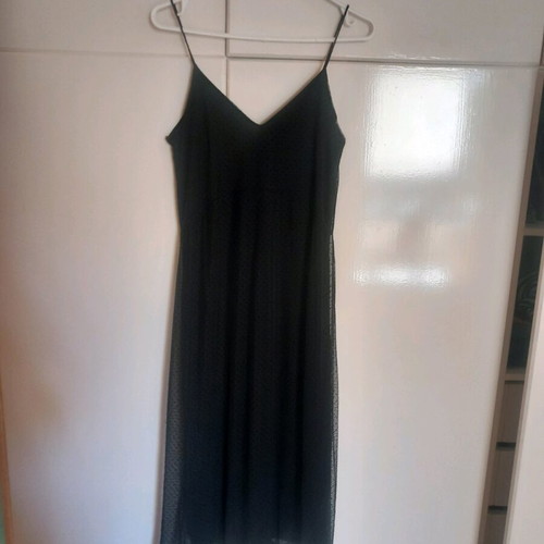 Pull & Bear long dress used, black, two pieces