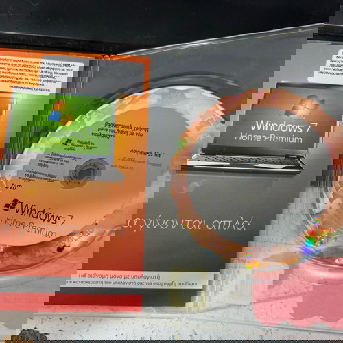 Microsoft Windows 7 Home Premium σαν καινούργιο, retail άδεια, DVD GR 32-bit