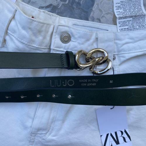 Liu Jo leather belt, green, size 85