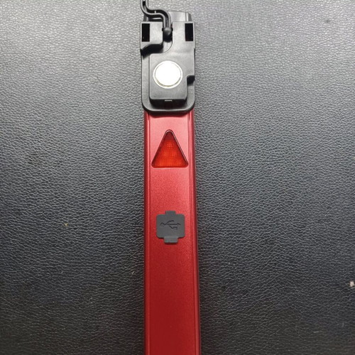 Flashlight new with battery indicator, magnet and hook