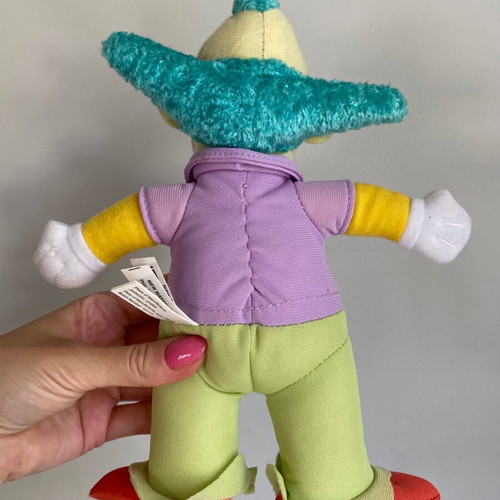 Krusty the Clown plush toy used, The Simpsons 2013, 22 cm