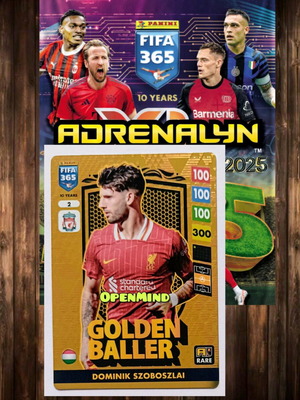 Κάρτα Golden Baller Νο2 Dominik Szoboszlai Fifa 365 2025 Andrenalyn XL νέα