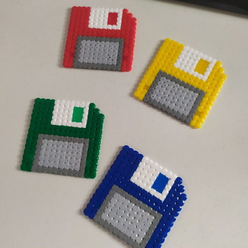 Handmade floppy disk decorations new, customizable colors