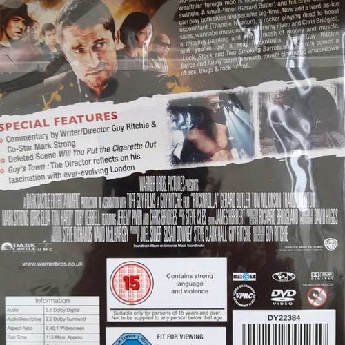 Rock N' Rolla DVD used with English subtitles