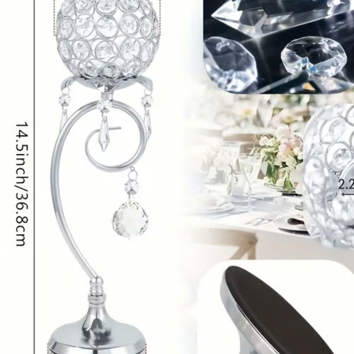 Candlestick with crystal stones new
