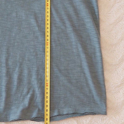 S.Oliver cotton women's blouse, XXL, grey turquoise