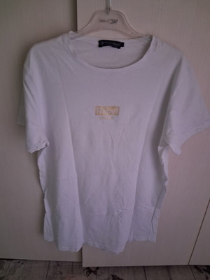 Men's Bermuda shorts and T-shirt set like new, white