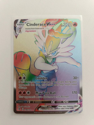Pokémon Cinderace Vmax 194/192 card like new