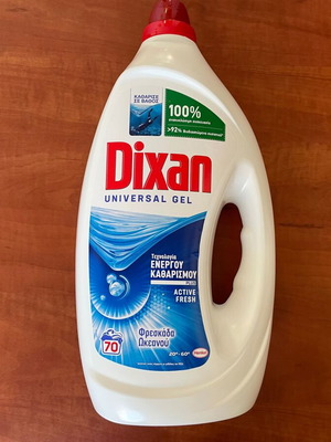 Dixan Universal Gel Liquid Laundry Detergent Ocean Freshness 70 Pods