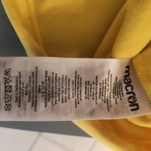AEK H.C. handball training quarter-zip shirt Macron XXL