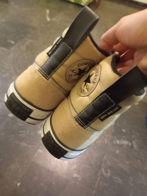 All Star Converse Chuck Taylor Berkshire Boot New Leather Size 41 Black Beige