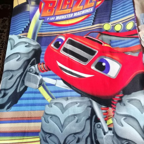Kids fleece blanket Cars Monster Machines like new, 150 x 105 cm