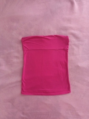 Strapless Stradivarius blouse like new, size S, pink