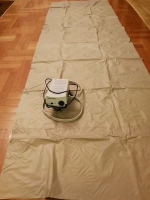 Φουσκωτό στρώμα καινούργιο με κομπρεσέρ, μήκος 2 μέτρα