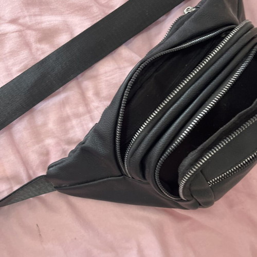 Black waist bag