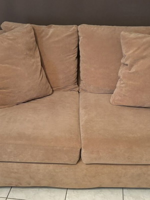 Neoset two-seater sofa used, 1.60x0.95 m, Goulandris fabric