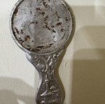 Silver Hand Mirror from Ioannina 1960 Refurbished, Antique with Broken Glass