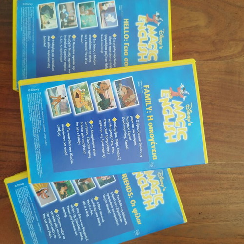 Collectible VHS tapes for English learning, new