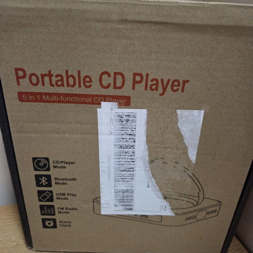 Wall CD Player with Bluetooth, FM Radio, USB/AUX, Remote and Stand new