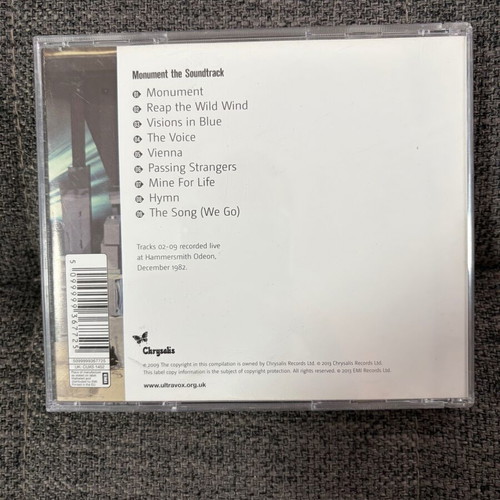 Ultravox Monument The Soundtrack CD near mint, pop