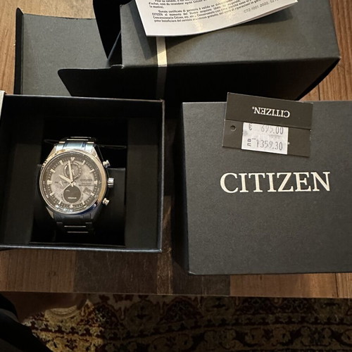Citizen Tsuki-Yomi watch new, men's, gray