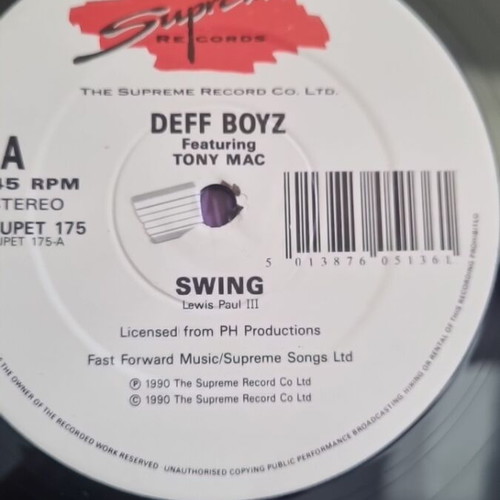 Swing vinyl record used