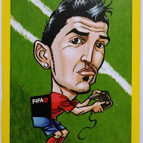 David Villa Spain World Cup 2014 sticker