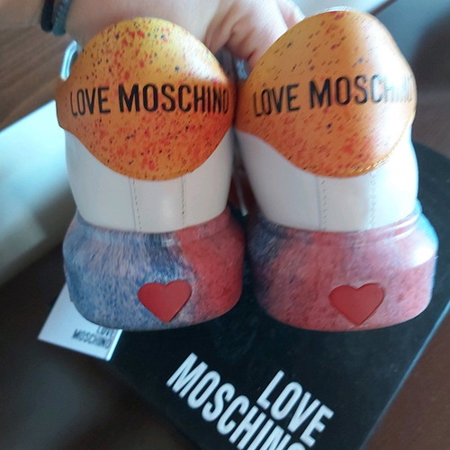 Love Moschino limited edition shoes size 39 Nr like new, multicolour