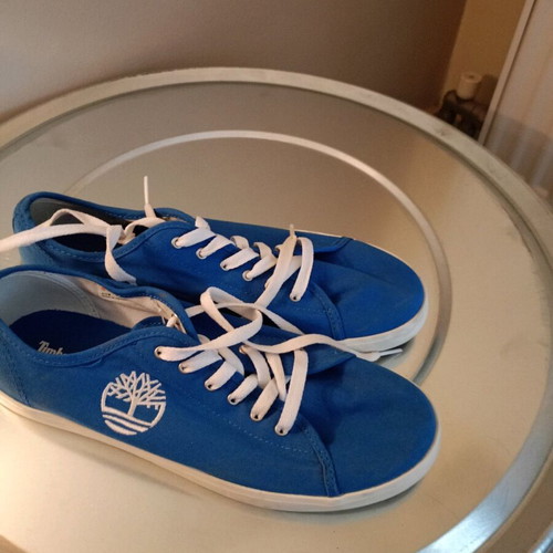 Timberland canvas shoes size 39 blue like new
