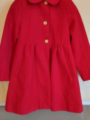 Matou France children's coat red like new, size 5-6