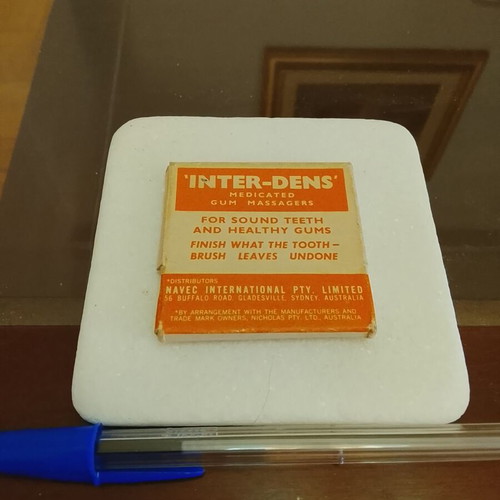 Inter-Dens vintage medicated gum massagers pack