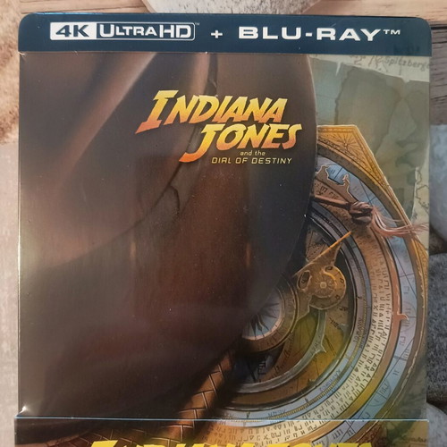 Indiana Jones and the Dial of Destiny 4K Ultra HD Blu-Ray new, limited edition steelbook