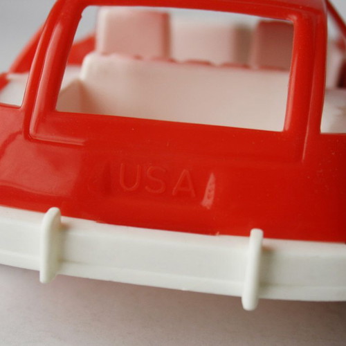 Plastic car Pirelli vintage 80's Grecostyl USA new 23cm