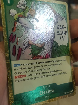 Eleclaw One Piece TCG EB04 Rare Event Foil card