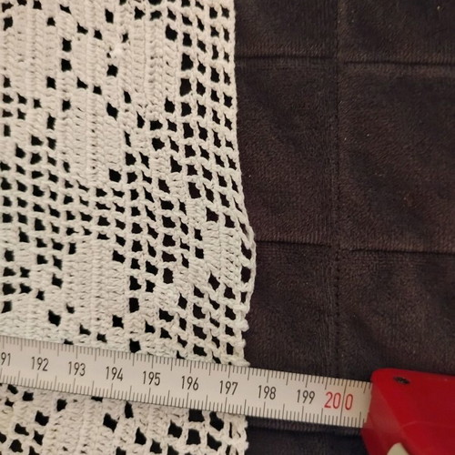 Handmade large white blanket new