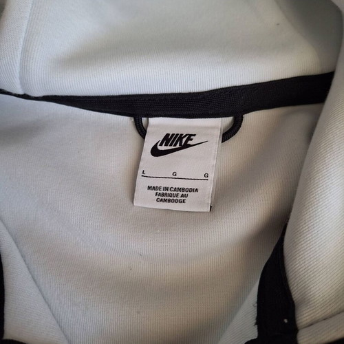 Nike Sportswear Tech Fleece white hoodie jacket like new size L