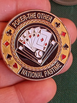 Συλλεκτικό μεταλλικό νόμισμα πόκερ Las Vegas Card Guard Premier Edition σαν καινούργιο