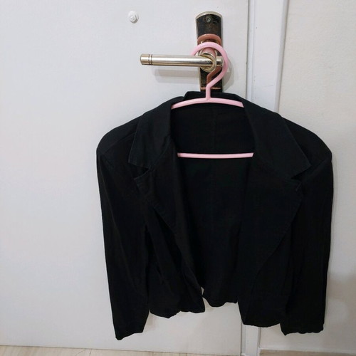 beige and black jacket 2 pieces